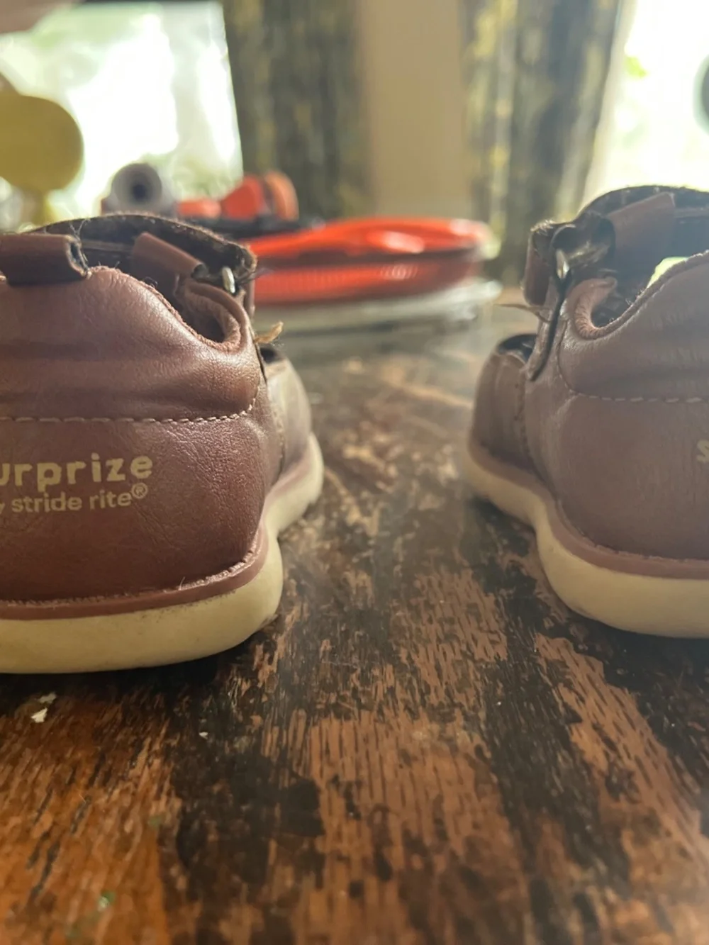 Stride Rite brown leather